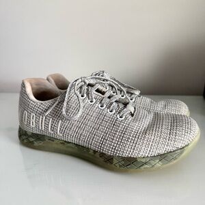 NOBULL White Heather Forest Camo Green Trainer Sneaker Shoe Size 8